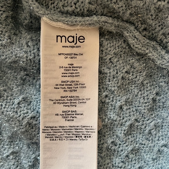 Maje Cardigan blue size 2 - Picture 5 of 7